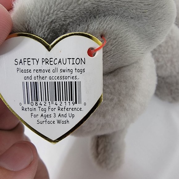 TY The Beanie Boo's Collection Whopper the Elephant Small Plush 6" with Tags - Picture 9 of 11